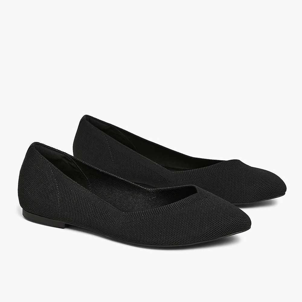 Black Pointed Toe Flats - Lane Bryant